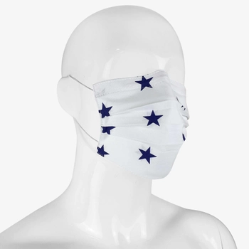 Багаторазова Захисна маска для обличчя NDS Сині зірки