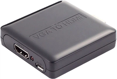 Конверт PowerPlant HDCVGA02-M HDMI - VGA + R/L (CA911493)