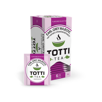 Чай чорний пакетований TOTTI TEA Ерл Грей Маджестик 2 г х 25 шт