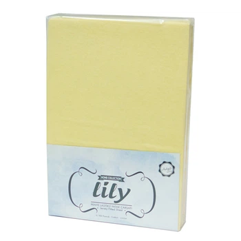 Простирадло на гумці Lily Трикотажна 160х200 + 2 наволочки 50х70 Жовта