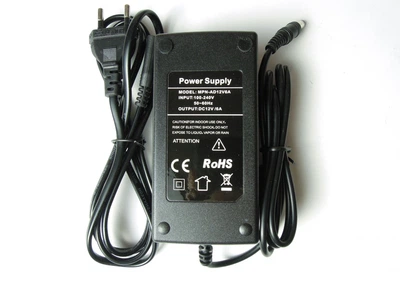 Блок питания NikoLED 220VAC 12VDC 6A пластик (829)