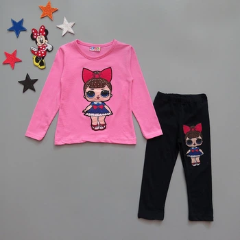 Костюм LOL Hacali kids для девочки 86-92 см Розовый с темно-синим 17739