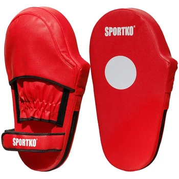 Лапы для кикбоксинга и единоборств SPORTKO красные