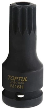 Головка для оливозливної затички Toptul VW, AUDI (M16H) L60 мм (JDBC1616)