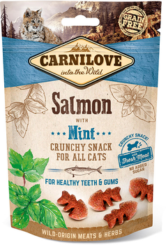 Лакомство для кошек Carnilove Crunchy Snack с лососем, мятой и свежим мясом 0.05 кг (8595602527175)