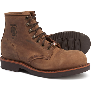 Chippewa Ellison 6 Leather Work Chocolate Apache 41