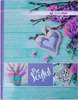 Книга канцелярська Buromax Romantic A4 в клітинку 96 аркушів Бірюзовий (BM.2400-306)