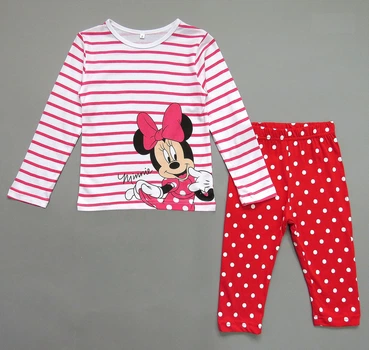 Пижама Minnie Mouse Pijama kids для девочки 90 см Белая с красным 11617