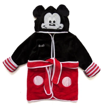 Халат Mickey Mouse Spunky Kids для хлопчика 110 см Чорний з червоним 7738