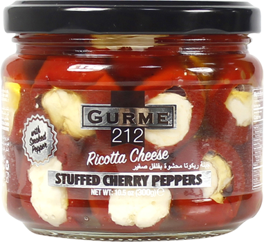 Перець чері Gurme 212 Ricotto Cherry Peppers із сиром рікота 300 г (191822004175)