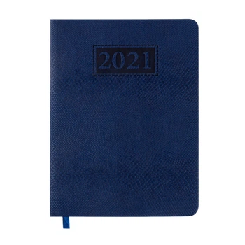 Ежедневник датированный 2022 Buromax AMAZONIA LOGO2U A5 синий 336 стр иск.кожа (BM.2114-02)