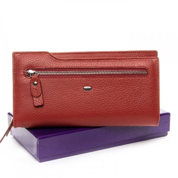 Женский кошелек из кожи Classic DR. BOND WMB-2M red