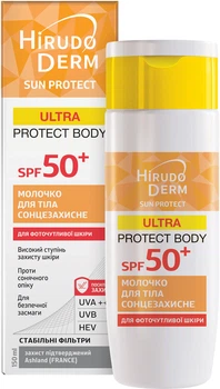 Солнцезащитное молочко для тела Биокон Hirudo Derm Sun Protect Ultra Protect Body SPF 50 + 150 мл (4820160038554)
