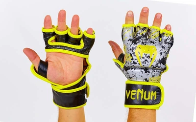 Перчатки для смешанных единоборств MMA кожаные Venum VL-5791 размер L