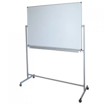 Доска поворотная двухсторонняя на колесах 90*120 см, маркер UkrBoards UB-R90x120W