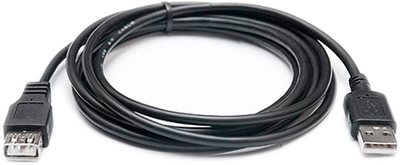 Кабель Real-El USB 2.0 Pro AM-AF 2 м Black (EL123500028)