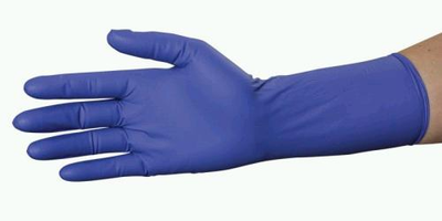 Одноразові рукавички нітрилові нестерильні без пудри Ampri Cobalt Basic Plus сині 200 шт Розмір S