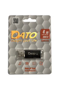 Флеш-накопичувач DATO USB 2.0 DS7012 4Gb black (DS7012B-04G)