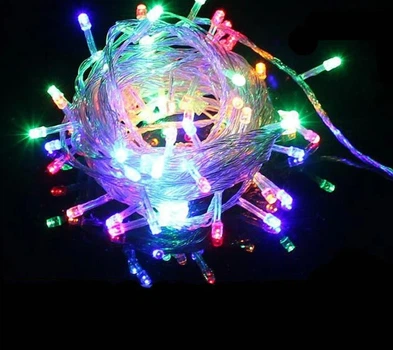 Светодиодная гирлянда Xmas LED 100 M-1 RGB COLOR Мультицветная
