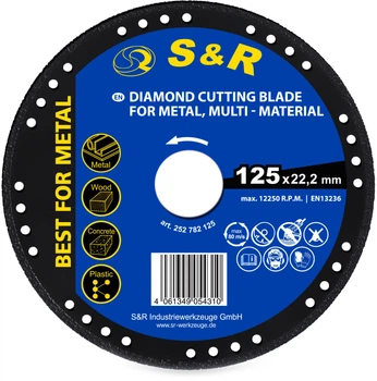 Алмазный диск S&R Profi 125 х 22.2 мм (252782125)