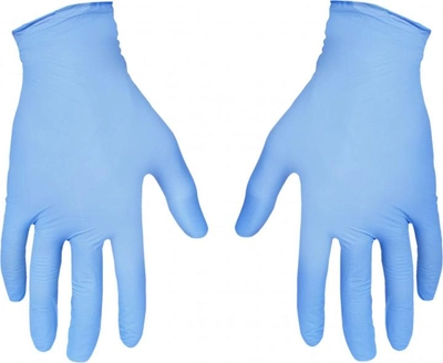 Одноразовые перчатки Nitromax нитриловые без пудры 10 шт Голубые, размер M