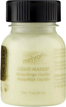 Флуоресцентный жидкий грим Mehron Liquid Makeup Glow-in-the-Dark 30 мл (111C-GL-1) (76429451143)