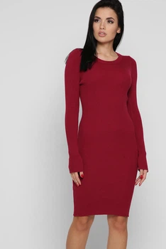 Сукня жіноча трикотажна Carica KP-6565-33 59159 ONE SIZE бордовий