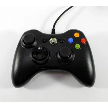 Проводной джойстик для Xbox 360 Чёрный. Модель Controller Black для Microsoft Xbox 360.