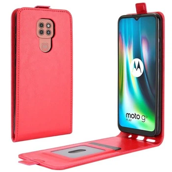 Чехол Deexe Flip Case для Motorola Moto G9 Play / Moto E7 Plus - Red