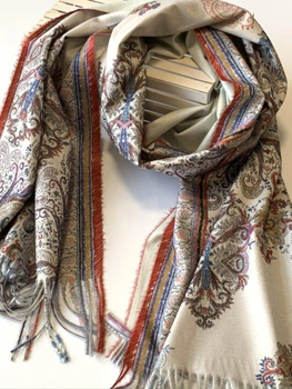 Кашеміровий шарф Cashmere 70 см Х 200 см сірий 424111