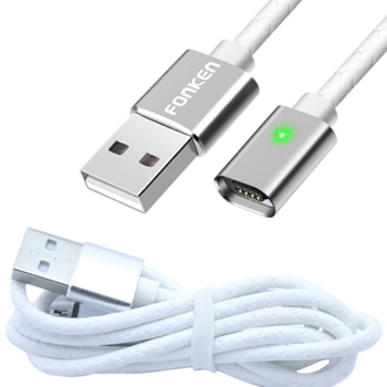 Кабель магнітний Fonken MicroUSB для Samsung LG Xiaomi 2.4 A 1м