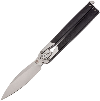 Нож Artisan Cutlery Kinetic Balisong, D2, G10 Curved Black (27980210)