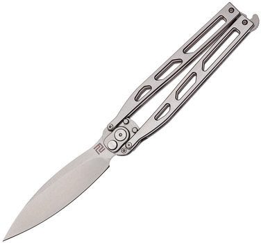 Ніж Artisan Cutlery Kinetic Balisong, D2, Steel Silver (27980206)