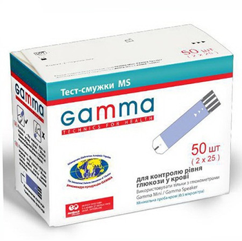 Тест-смужки Гамма Мс Міні | Спікер (Gamma MS Mini | Speaker), 50 шт.