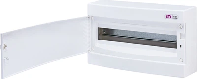 Распределительный щит ETI ECT 18PO 18 модулей IP40 1101007 навесной (наружный) с белой дверцей