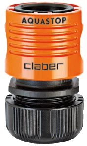 Конектор для поливального шланга Claber 1/2" аквастоп (86020000)