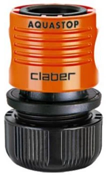 Конектор для поливального шланга Claber 5/8" аквастоп (85670000)