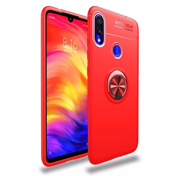 Чехол TPU Ring для Xiaomi Redmi Note 7 / Note 7 Pro бампер оригинальный с кольцом Red