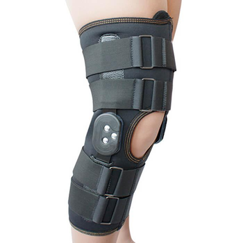 Ортез коленного сустава неопреновый шарнирный с регулируемым углом сгибания (закрытый) Алком Размер 5