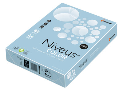 Папір офісний Niveus A4 80 г/м2 пастель 500 аркушів Холодно-Блакитний (9003974460734)
