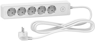 Сетевой удлинитель Schneider 5 розеток 3 м White (ST9453W)