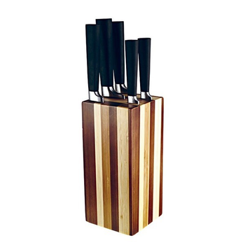 Набор ножей Hisar Bamboo 5 предметов на подставке (30106)