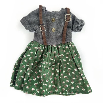 Платье с подтяжками для кукол Blythe 30 см. (кукла в комплект не входит) (9127)