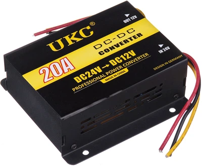 Инвертор (преобразователь напряжения) UKC DC/DC 24v-12v 20 A