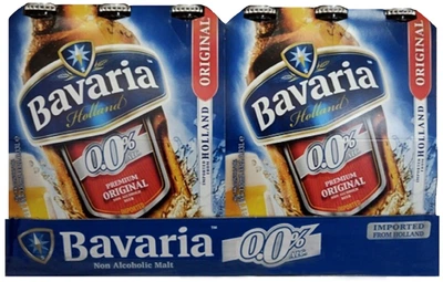 Упаковка пива Bavaria безалкогольное светлое фильтрованное 0.0 % 0.33 л x 24 шт (8714800016988)