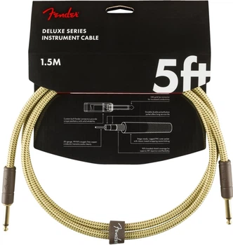 Инструментальный кабель Fender Cable Deluxe Series 5 ft 1.5 м Tweed (228421)