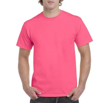 Футболка Gildan Heavy Cotton 5000-1915C 2XL Розовая