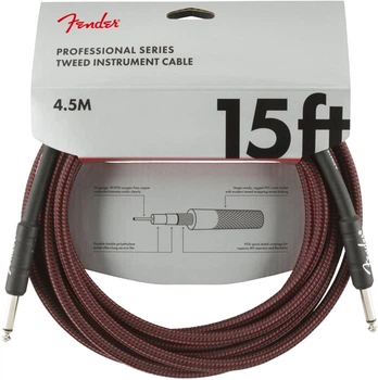 Инструментальный кабель Fender Cable Professional Series 15 ft 4.5 м Red (228448)