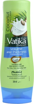 Кондиционер Dabur Vatika Объемные и и густые волосы с кокосом, касторовым маслом и хной 200 мл (6291069701661)
