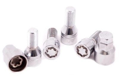 Болты секретные M14x1,5x27; Конус, Хром, MaxGuard sk235 - комплект (два ключа), закр. без кольца